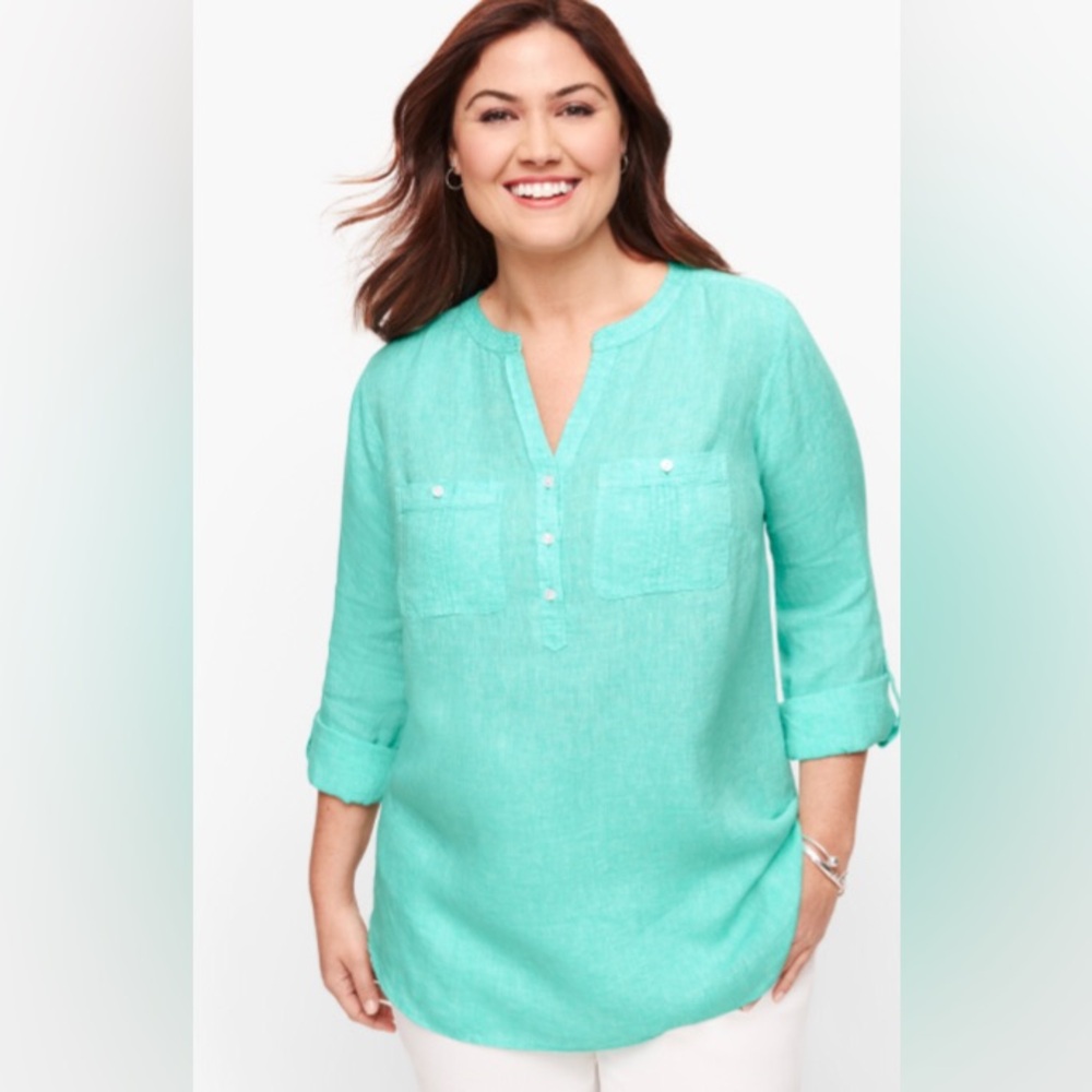 Talbots Linen top Tunic